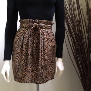 H&M Leopard Print Skirt
